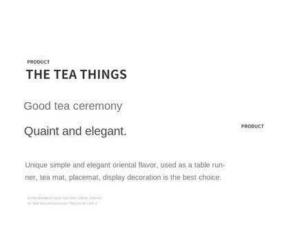 Large Lacquered Bamboo Tea Mat