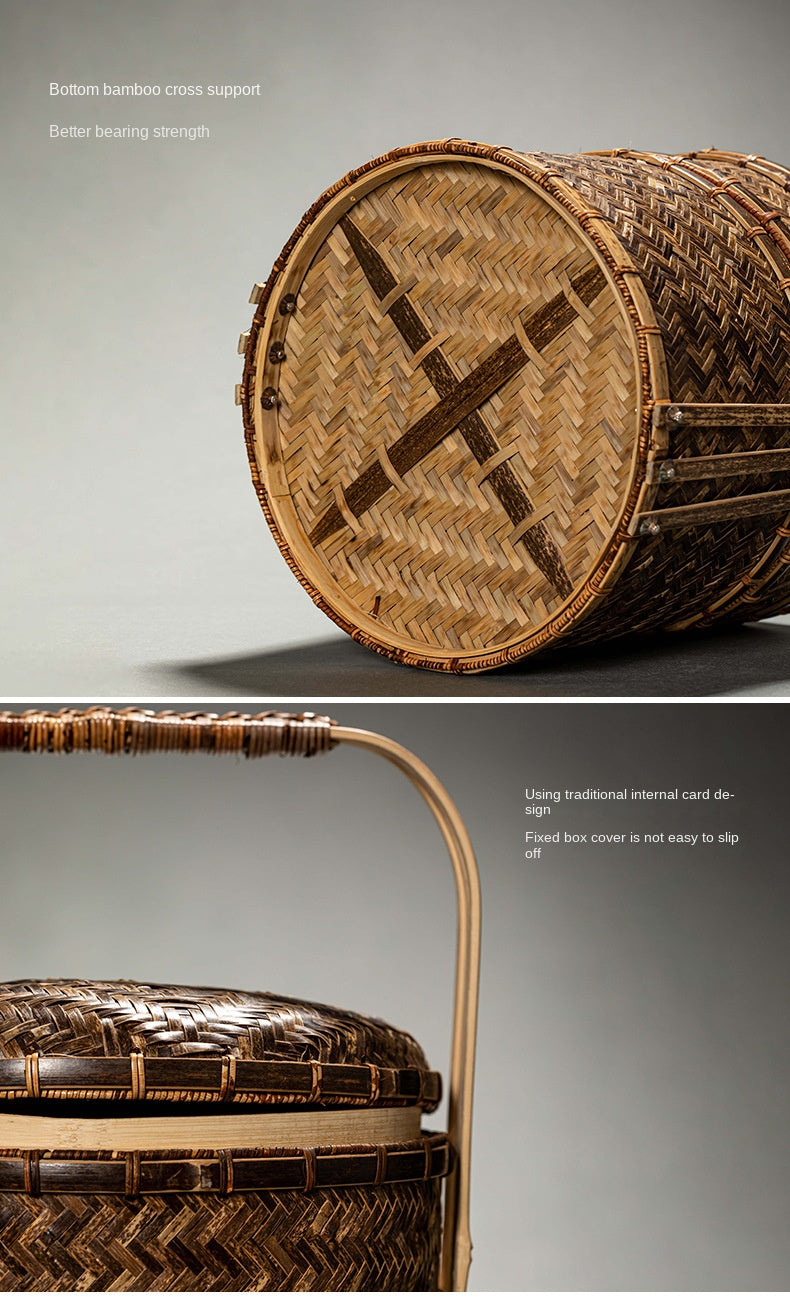 Chinese Retro Bamboo Food Container