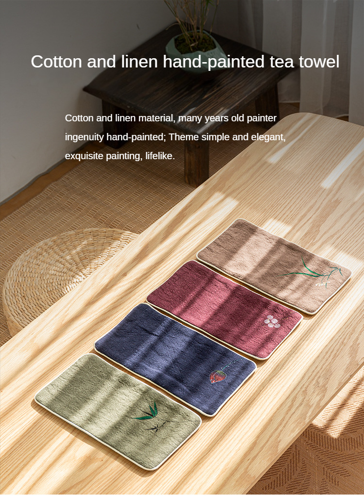 High-Grade Absorbent Cotton and Linen Tea Cloth