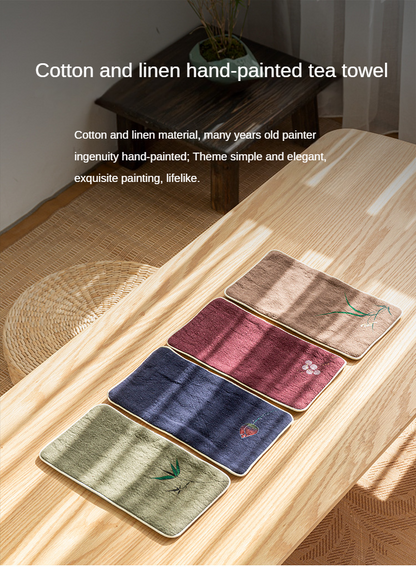 High-Grade Absorbent Cotton and Linen Tea Cloth