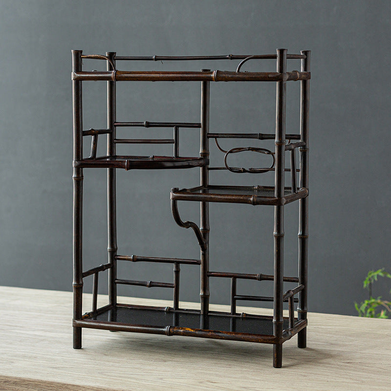 Purple Bamboo Tea Stand