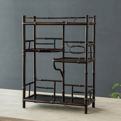 Purple Bamboo Tea Stand