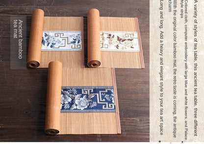 Chinese Ancient Bamboo Tea Mat