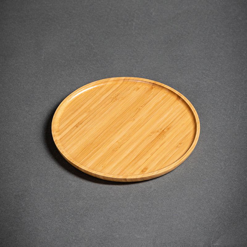 Heavy Bamboo Rectangular Single Layer Simple Tray