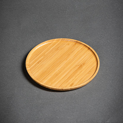 Heavy Bamboo Rectangular Single Layer Simple Tray