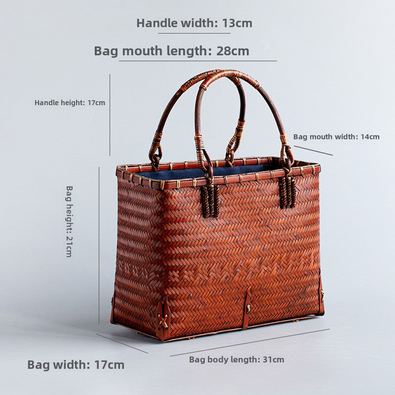 Chinese Style Handmade Bamboo Woven Bag