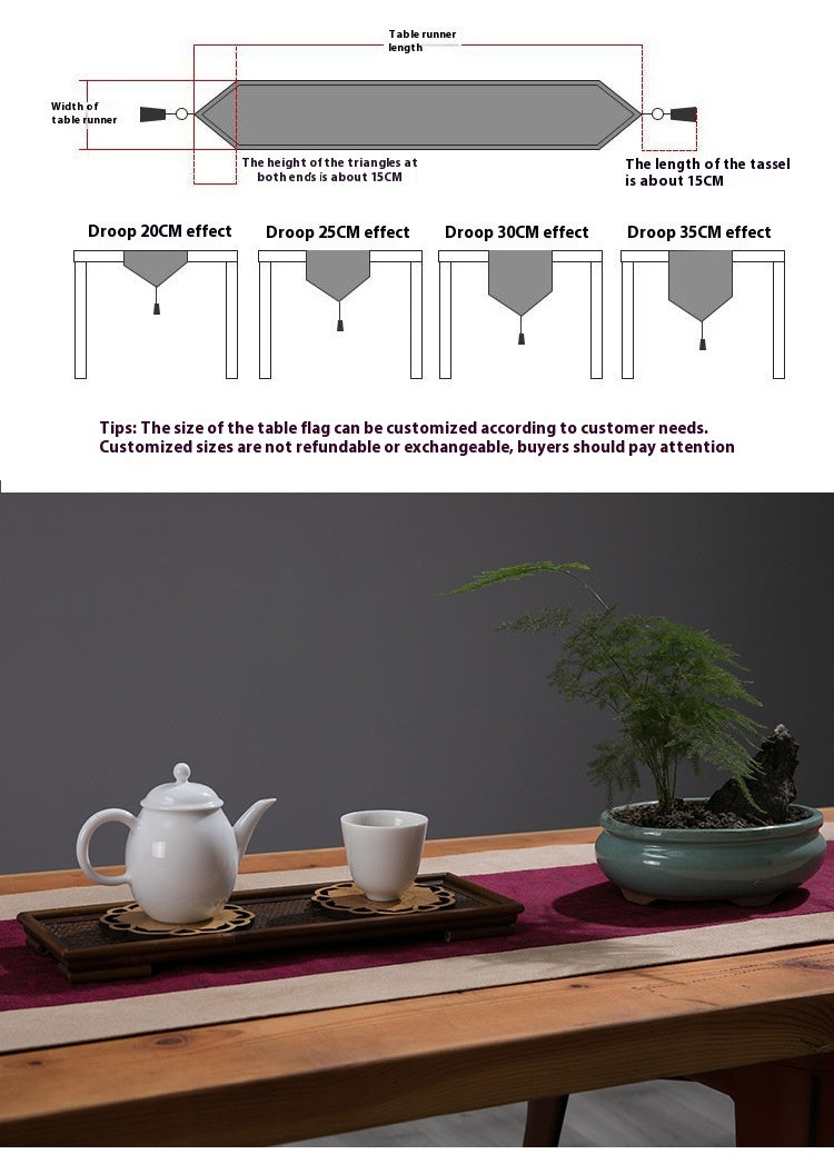 Chinese style tea flag