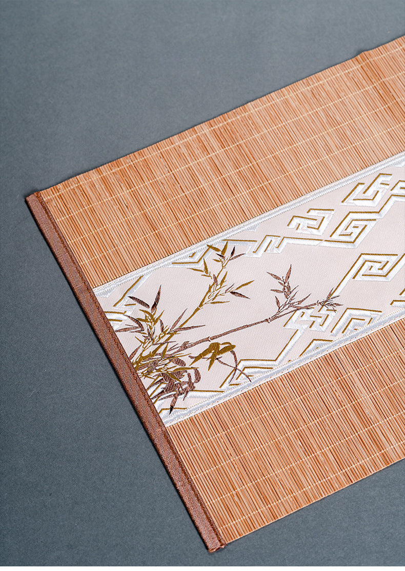 Bamboo Tea Mat New Chinese Style Zen Tea Flag