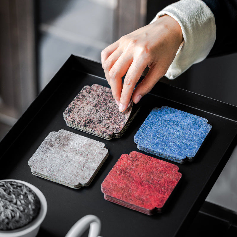 Microfiber cloth coasters