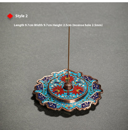 European Retro Zinc Alloy Incense Holder