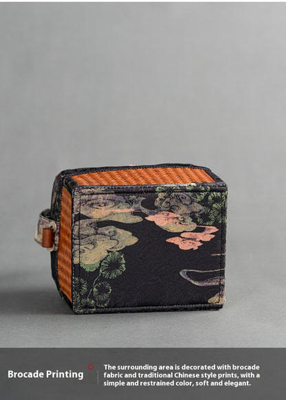Chinese-Style Portable Bamboo Storage Bag