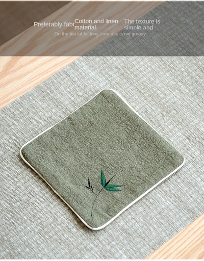 High-Grade Absorbent Cotton and Linen Tea Cloth