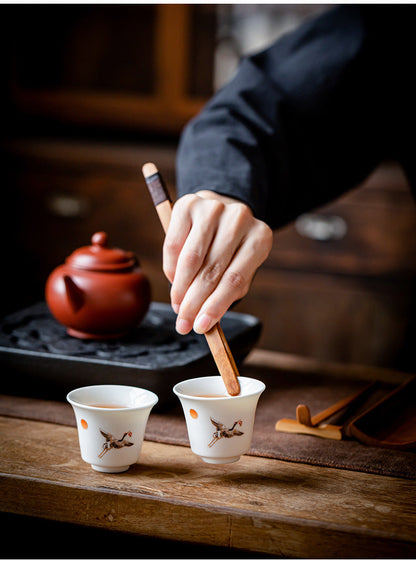 Chinese Retro Bamboo Tea Scoop Three-Piece Set