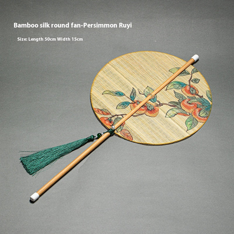 Rollable Bamboo Woven Waist Fan
