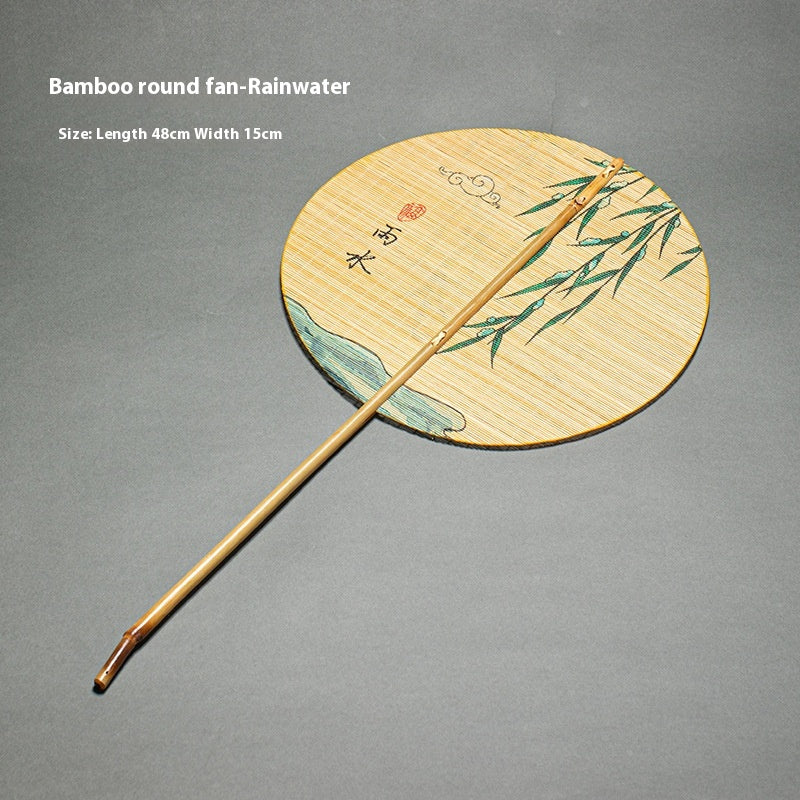Rollable Bamboo Woven Waist Fan