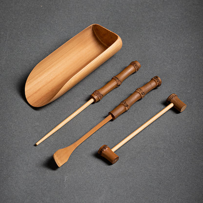Bamboo Tea Scoop Three-Piece Set