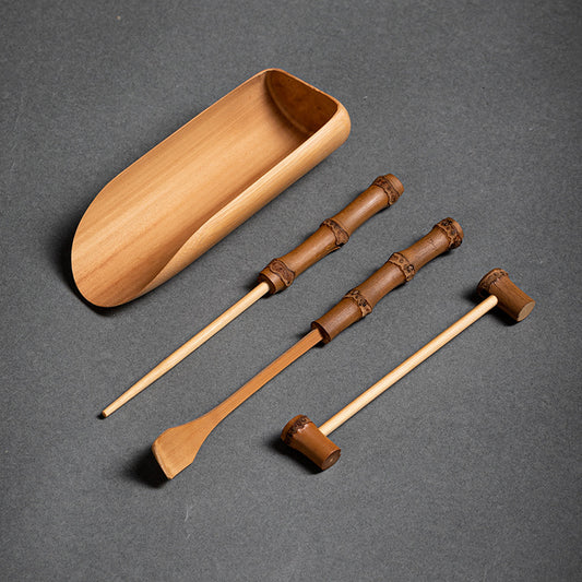 Bamboo Tea Scoop Three-Piece Set