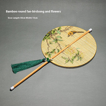 Rollable Bamboo Woven Waist Fan