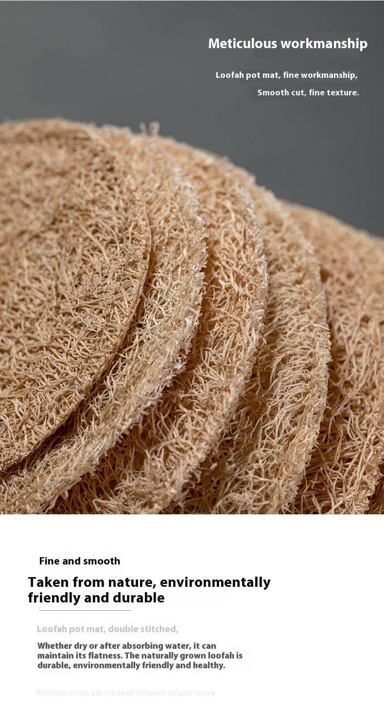 Teapot Holder Loofah Mat Dry Tea Tray Tea Mat