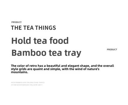 Bamboo Woven Tea Cake Tray