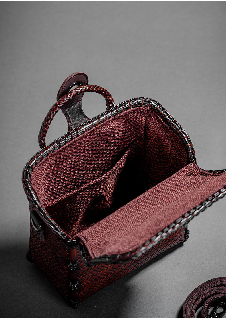 Retro Bamboo Woven Bag