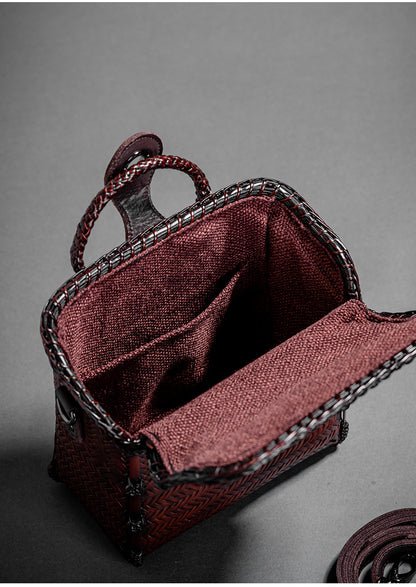 Retro Bamboo Woven Bag