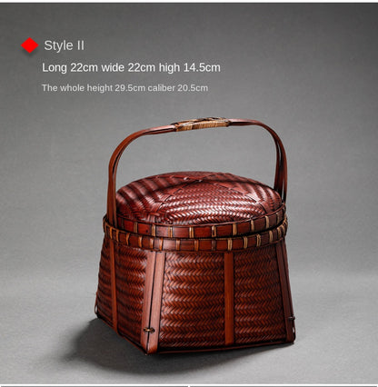 Chinese Retro Bamboo Food Container