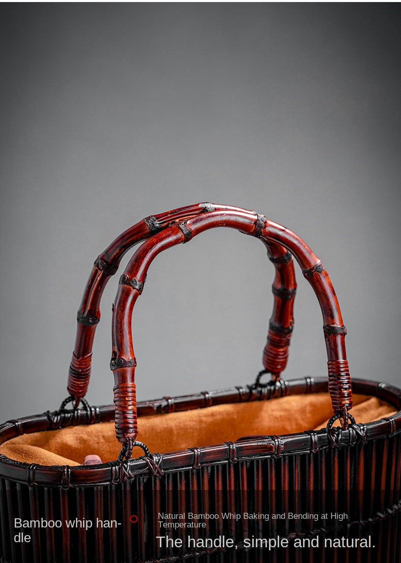 Retro Bamboo Woven Bag
