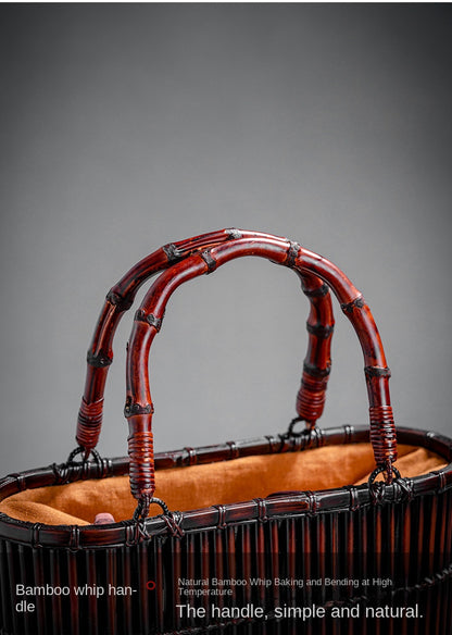 Retro Bamboo Woven Bag