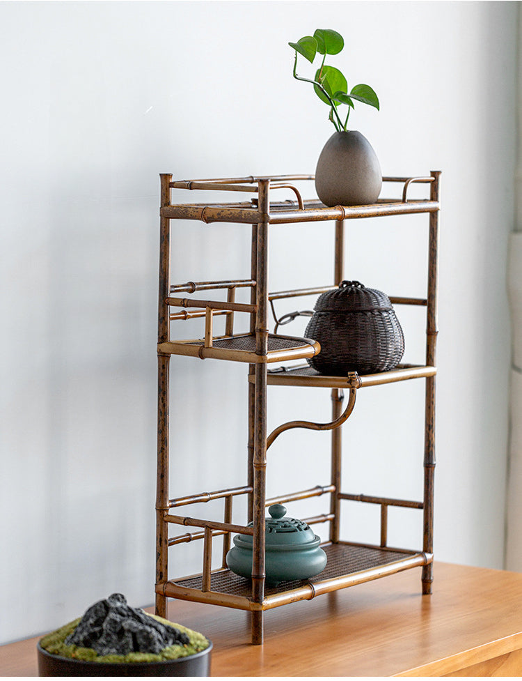 Purple Bamboo Tea Stand