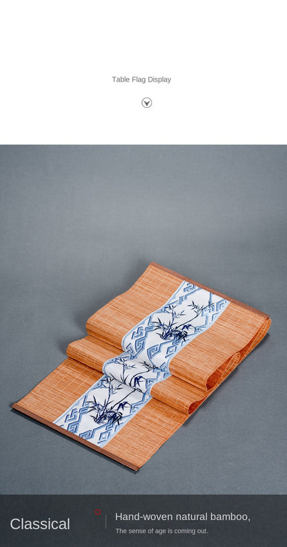 Bamboo Tea Mat New Chinese Style Zen Tea Flag