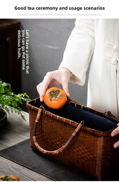 Handmade Retro Bamboo Woven Bag