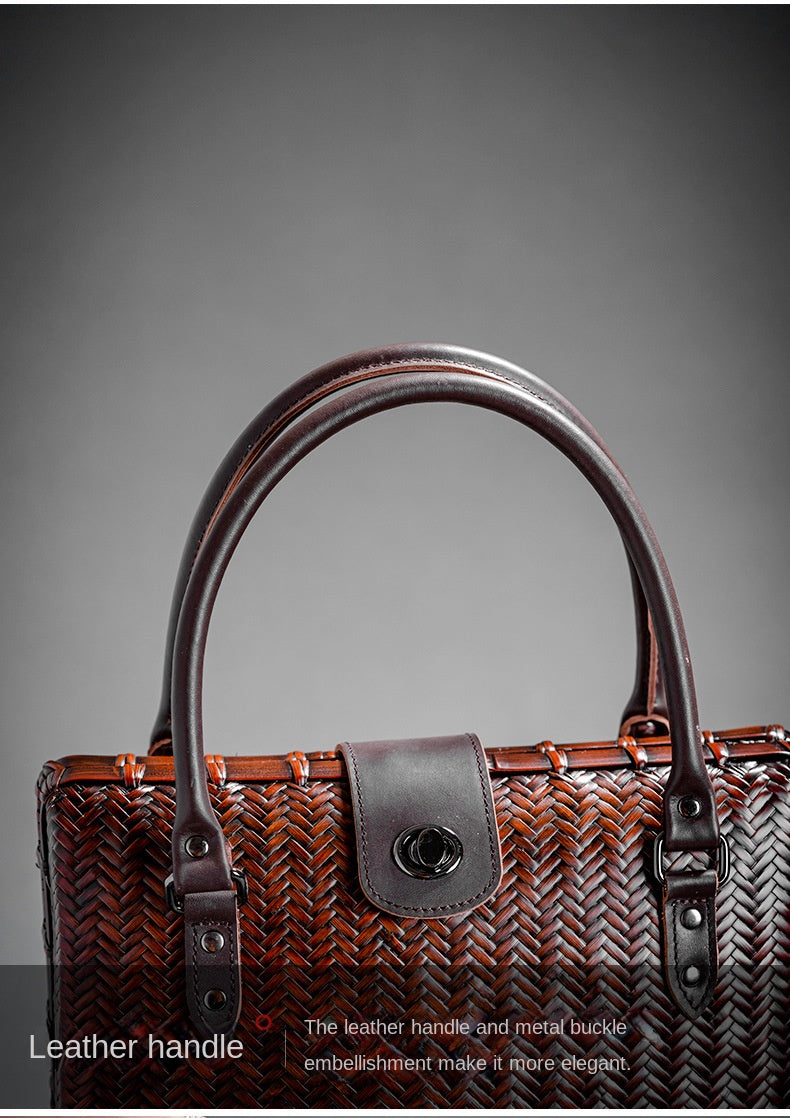 Retro Bamboo Woven Bag