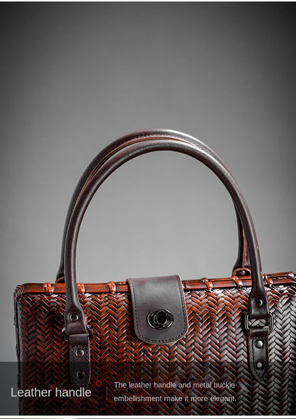 Retro Bamboo Woven Bag