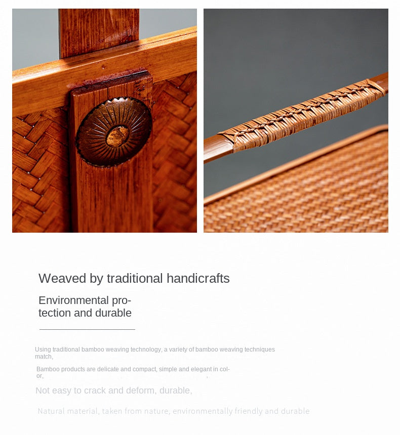 Japanese Retro Handmade Bamboo Basket