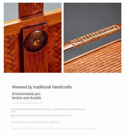 Japanese Retro Handmade Bamboo Basket