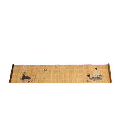 Natural Printed Bamboo Tea Mat Heat Insulation Pad