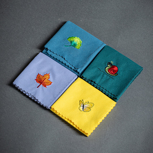 Chinese Style Double-Sided Velvet Embroidered Tea Table Runner