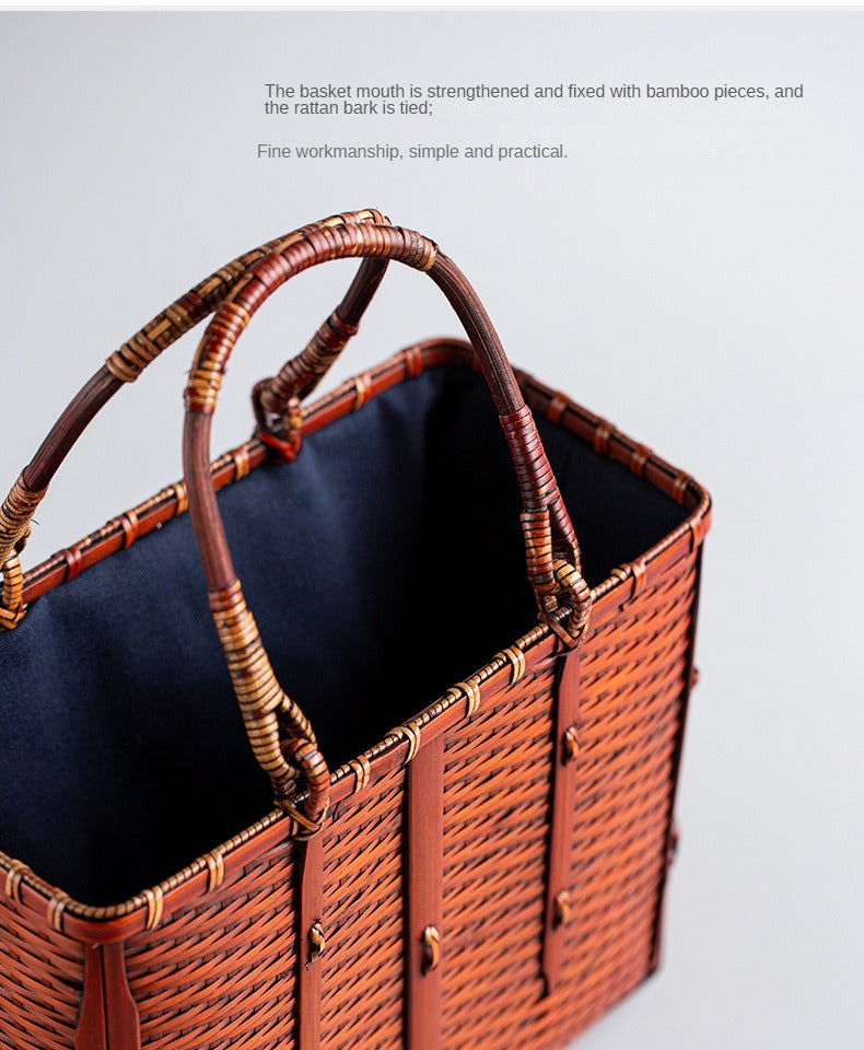 Retro Bamboo Woven Bag