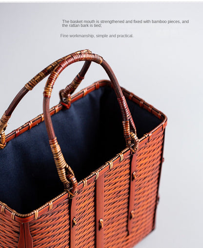 Retro Bamboo Woven Bag