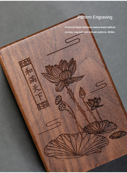 Walnut Tea Container