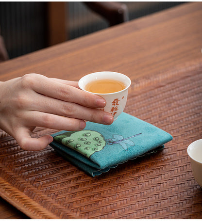 Chinese Suede Small Tea Towel