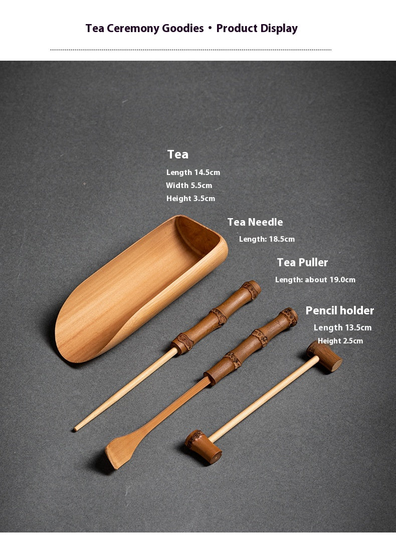 Bamboo Tea Scoop Three-Piece Set