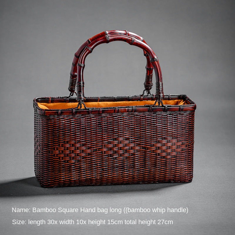 Retro Bamboo Woven Bag
