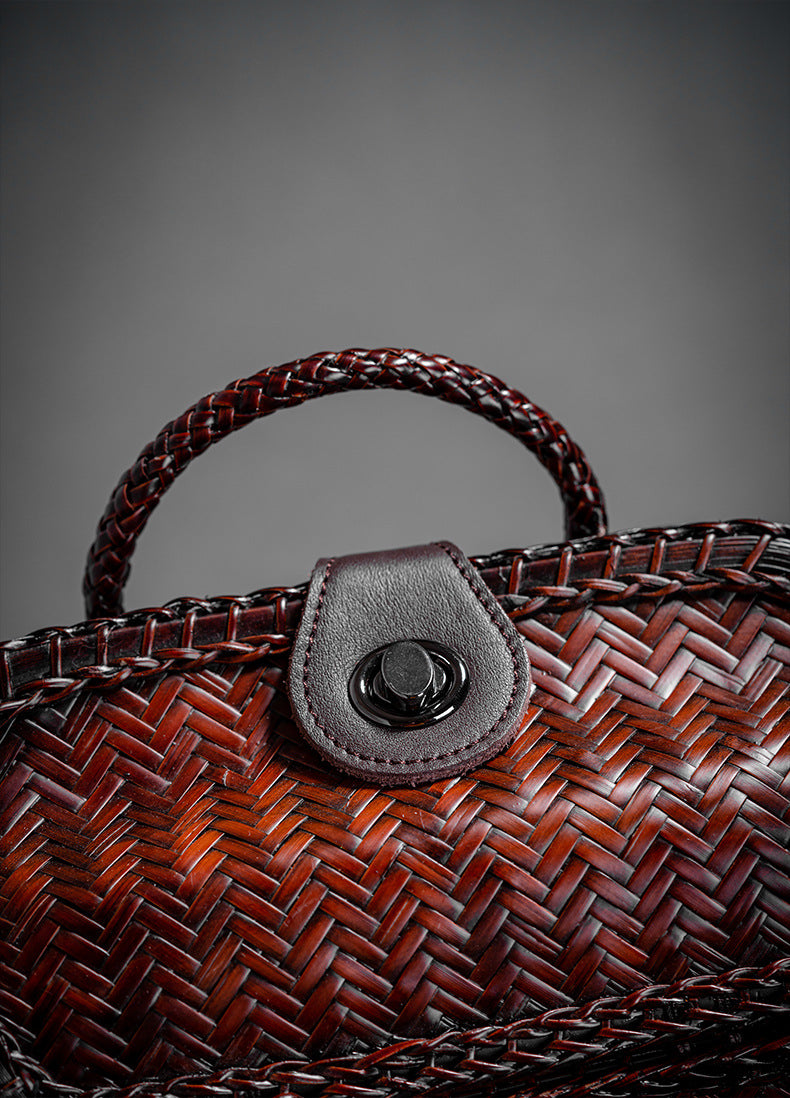 Retro Bamboo Woven Bag