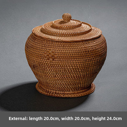 Rattan Woven Pu-erh Tea Box