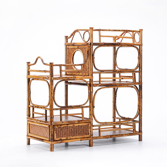 Handmade Bamboo Tea Shelf Curio Stand
