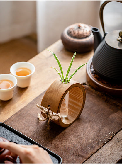 Bamboo flower vase