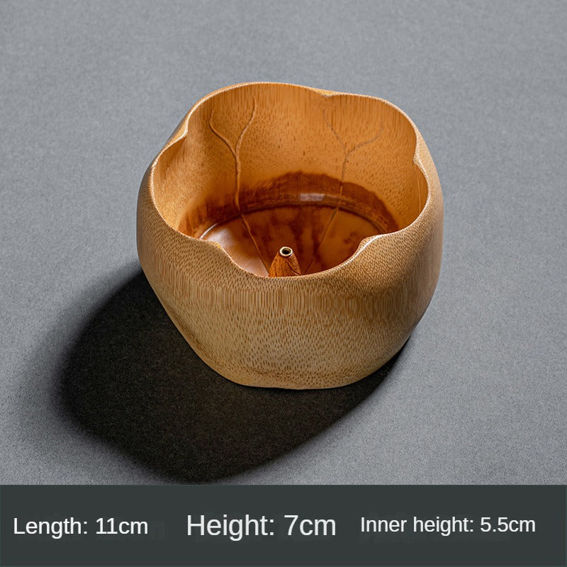 Lotus-shaped incense burner