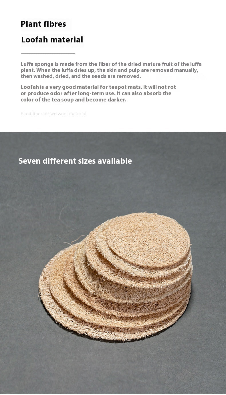 Teapot Holder Loofah Mat Dry Tea Tray Tea Mat
